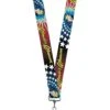 Buckle-Down Unisex-Adult's Lanyard-1.0"-Wonder Woman Face W/Stars, Multicolor, One-Size