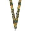 Buckle-Down Unisex-Adult's Lanyard-1.0"-Bambi & Friends Scene, Multicolor, One-Size