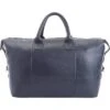 ROYCE New York Leather Overnight Duffel Bag