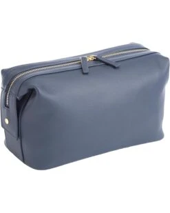 ROYCE New York Leather Executive Toiletry Bag