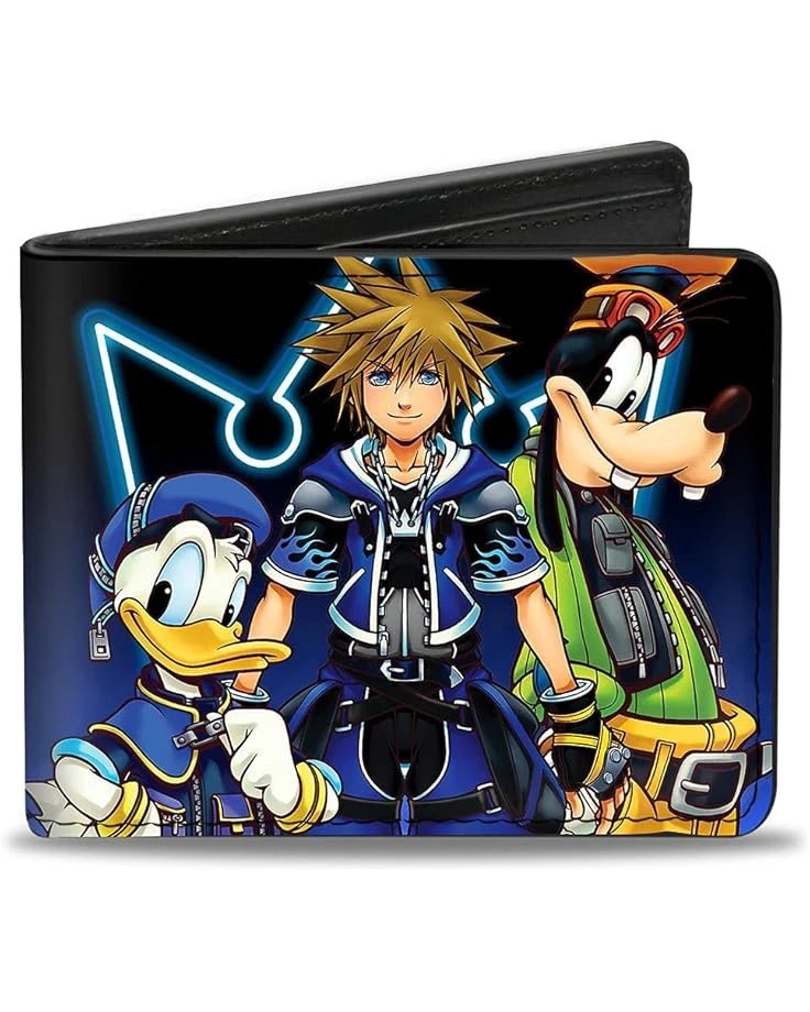 Buckle-Down Men's Kingdom Hearts II Donald/Wisdom Form Sora/Goofy, Multicolor, Standard Size